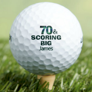 Cooles 70. Geburtstagsgolfer-Geschenk 70 Jahre grü Golfball