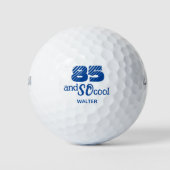 Cooles 85. Geburtstagsgeschenk Blau Benutzerdefini Golfball (Vorderseite)