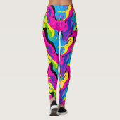 Cooles 90er Fliesenmuster Leggings (Rückseite)