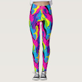 Cooles 90er Fliesenmuster Leggings (Vorderseite)