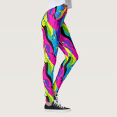 Cooles 90er Fliesenmuster Leggings (Rechts)