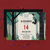 Cooles Abenteuer Zipline Natur Außenwelt Adrenalin Einladung