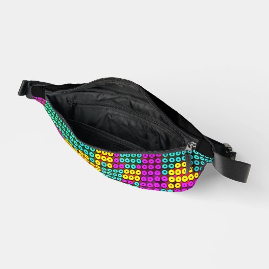 Cooles Abstraktes Bausteinfassmuster Bauchtasche (Offen)