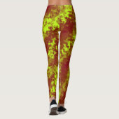Cooles Abstraktes Crayon-Muster Leggings (Rückseite)