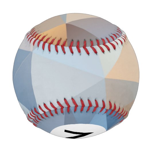 Cooles Abstraktes Dreieck-Muster Baseball (Rückseite)