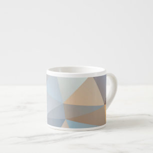 Cooles abstraktes Dreieck-Muster Espressotasse