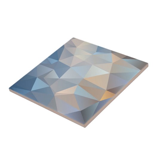 Cooles abstraktes Dreieck-Muster Fliese (Seite)