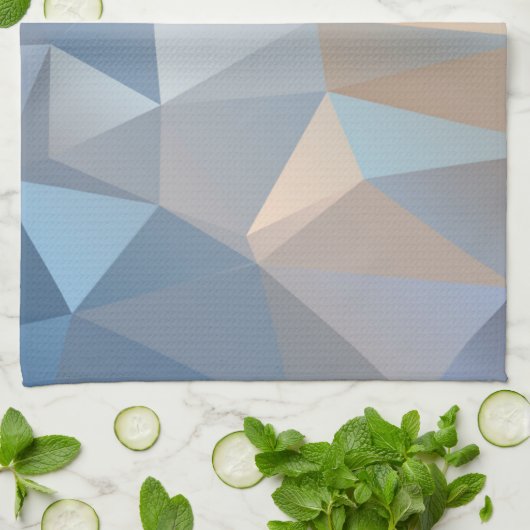 Cooles abstraktes Dreieck-Muster Geschirrtuch (Gefaltet)