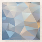 Cooles abstraktes Dreieck-Muster Glasuntersetzer (Vorderseite)