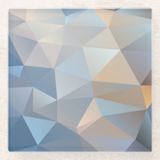 Cooles abstraktes Dreieck-Muster Glasuntersetzer (Vorderseite)