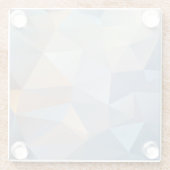 Cooles abstraktes Dreieck-Muster Glasuntersetzer (Rückseite)