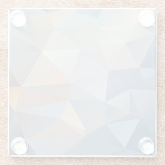 Cooles abstraktes Dreieck-Muster Glasuntersetzer (Rückseite)