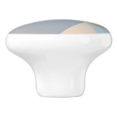 Cooles abstraktes Dreieck-Muster Keramikknauf (Seitenansicht)