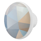 Cooles abstraktes Dreieck-Muster Keramikknauf (Rechts)