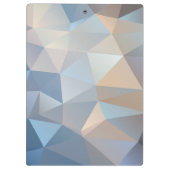 Cooles abstraktes Dreieck-Muster Klemmbrett (Rückseite)