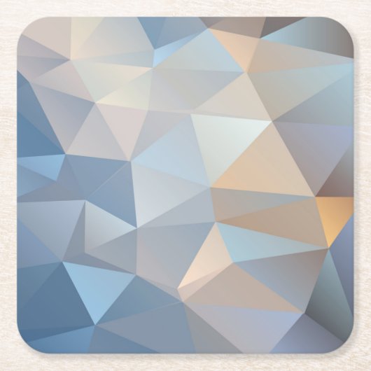 Cooles abstraktes Dreieck-Muster Rechteckiger Pappuntersetzer (Vorderseite)