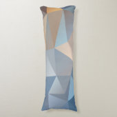 Cooles abstraktes Dreieck-Muster Seitenschläferkissen (Vorderseite Vertikal)