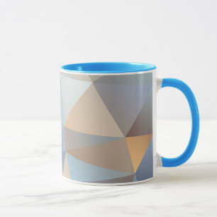 Cooles abstraktes Dreieck-Muster Tasse