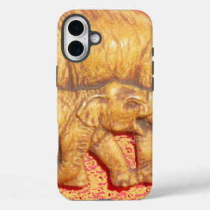 Cooles abstraktes farbenfrohes Vector-Elefantenfam iPhone 16 Plus Hülle