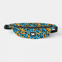 Cooles Abstraktes Leopardenmuster Monogramm
