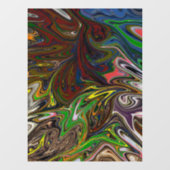 Cooles abstraktes Muster Fensteraufkleber (Blatt)