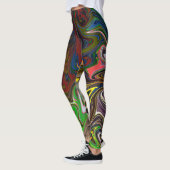 Cooles abstraktes Muster Leggings (Links)