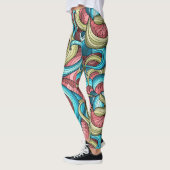 Cooles Abstraktes Muster Leggings (Links)
