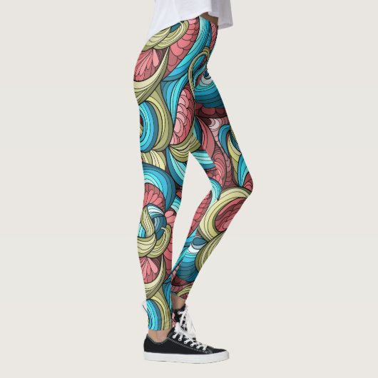 Cooles Abstraktes Muster Leggings (Rechts)