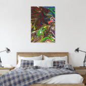 Cooles abstraktes Muster Leinwanddruck (Insitu (Schlafzimmer))