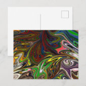 Cooles abstraktes Muster Postkarte (Vorne/Hinten)
