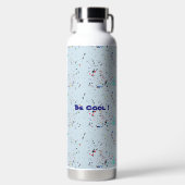 Cooles Abstraktes Muster Trinkflasche (Vorderseite)