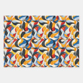 Cooles abstraktes Party Geschenkpapier Set (Vorderseite)