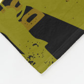 Cooles Abstraktes Typografie-Muster Fleecedecke (Ecke)