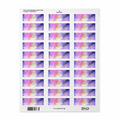 Cooles Abstraktes Watercolor Kosmische Raumgestalt (Vorne)