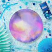 Cooles Abstraktes Watercolor Kosmische Raumgestalt Pappteller (Party)
