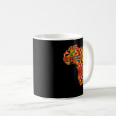 Cooles Afrika Karte Kente Tuch Geschenk für Männer Kaffeetasse (VorderseiteRechts)