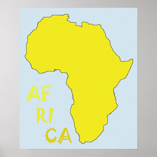 Cooles Afrika-Poster Poster (Vorne)