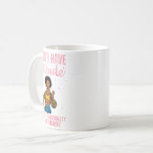 Cooles afrikanisches Design für weibliche Mädchen Kaffeetasse (Vorderseite Links)