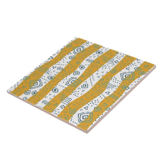 cooles afrikanisches Muster - Keramik Fliese (Seite)