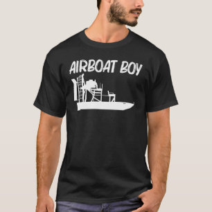 Cooles Airboat für Jungs Kids-Airbootflugzeug B T-Shirt
