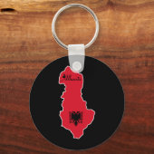 Cooles Albanien Schlüsselanhänger (Vorderseite)