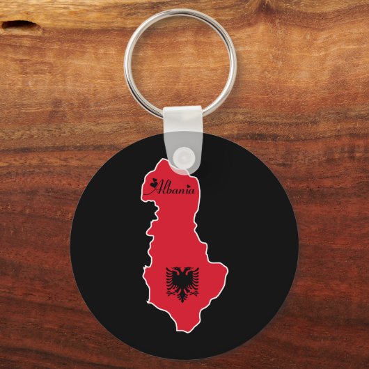 Cooles Albanien Schlüsselanhänger (Vorderseite)