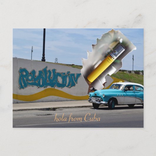 Cooles Altes Auto Havana Kuba Postkarte (Vorderseite)