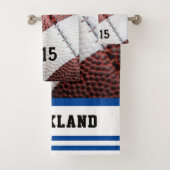 Cooles American Football Nah-Up Foto Badhandtuch Set (Insitu)