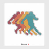 Cooles amerikanisches Fußballdesign Aufkleber (Blatt)