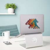 Cooles amerikanisches Fußballdesign Aufkleber (Laptop auf Schreibtisch)