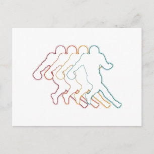 Cooles amerikanisches Fußballspiel Postkarte