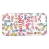 Cooles Ananas-Muster "sommerlich" Case-Mate iPhone Hülle (Rückseite (Horizontal))