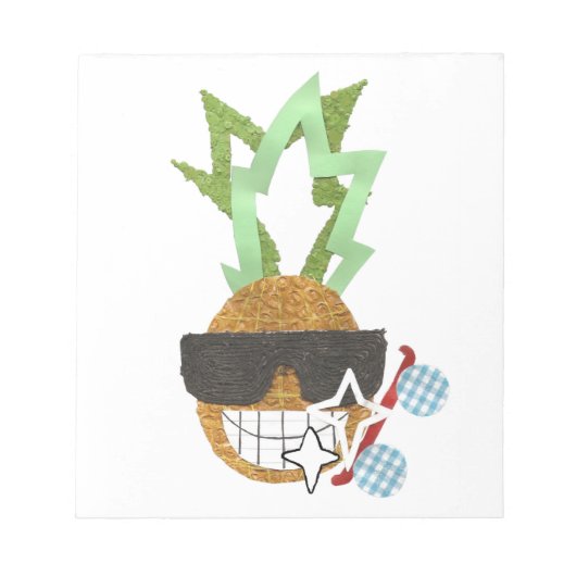 Cooles Ananas-Notepad Notizblock (Vorderseite)