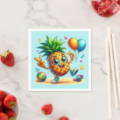 Cooles Ananas-Party zum Geburtstag Serviette (Beispiel)